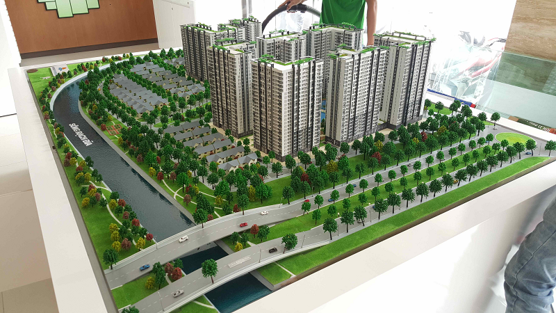 mô hình kiến trúc chung cư